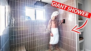 Building a GIANT Shower Home Remodel [upl. by Charbonneau]