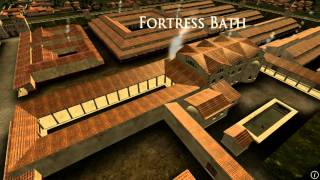 Animation of ancient Roman Fort in Caerleon Wales [upl. by Ludvig]