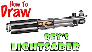 How to Draw Anakins Lightsaber [upl. by Delanos965]