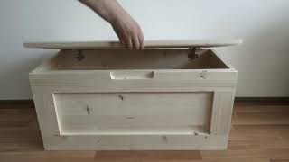 DIY Storage Bench Easy Woodworking [upl. by Marshal]