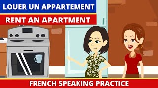 Dialogue pour Louer un Appartement  French conversation practice  French Cartoon to learn french [upl. by Salokkin]