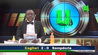 Giornalista africano legge la giornata di Serie A video completo hd [upl. by Romanas]