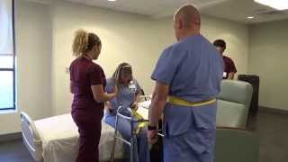 Physical Therapy Transfer Training  How To Transfer From Wheelchair To Bed [upl. by Hume]