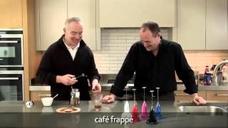 How to make a frappé coffee using an aerolatte milk frother [upl. by Eniamrahc]