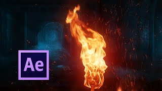 Realistic FIRE Simulation  After Effects TUTORIAL [upl. by Harlen]