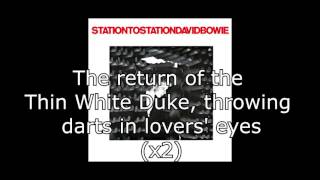 Station to Station  David Bowie  Lyrics [upl. by Elrod]