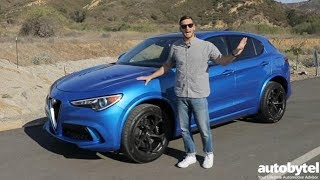 2018 Alfa Romeo Stelvio Quadrifoglio 505 HP Test Drive Video Review [upl. by Layor]