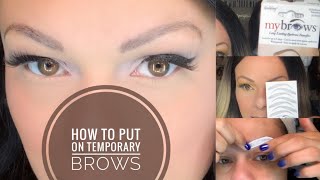 Temporary Brows  Ft Godefroy MyBrows Long Lasting Eyebrow Transfers [upl. by Marolda]