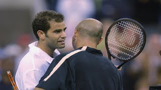 US Open Tennis Classics Pete Sampras vs Andre Agassi 2001 QF [upl. by Lyndel376]