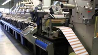 Flexo Label Printing Press GALLUS RCS 330 year 2001 only 24 Million meters [upl. by Ultima]