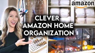 10 CLEVER AMAZON HOME ORGANIZATION IDEAS  STORAGE HACKS [upl. by Aralc54]