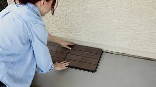 How to Install Composite Deck Tiles [upl. by Lenee]