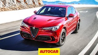 2018 Alfa Romeo Stelvio Quadrifoglio  New 503bhp Hot SUV review  Autocar [upl. by Mayes]