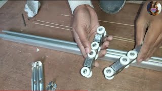 Sliding doors में channel कैसे लगाते हैं  How do the sliding doors channel install sliding door [upl. by Imoan895]