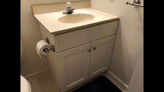 How To Replace A Bathroom Vanity [upl. by Jaal]