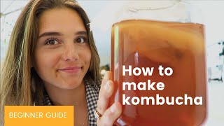 How to make Kombucha  FERMENTATION beginner guide [upl. by Rhianon]