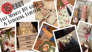 15 Fun amp Easy DIY Last Minute Gifts and Stocking Stuffers [upl. by Hsirrap]