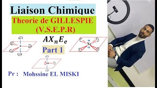 Liaison chimique  théorie de GILLESPIE VSEPR part 1 [upl. by Anivek]