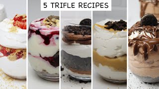 Chocolate Trifle Dessert easyamptasty SORIYAS KITCHEN [upl. by Stanfield109]