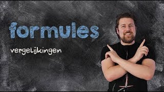 Formules vergelijkingen [upl. by Okihcas]