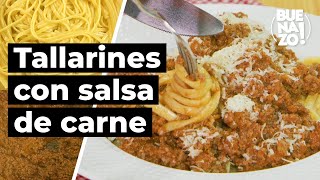 Tallarines con salsa de carne  BUENAZO [upl. by Arch113]