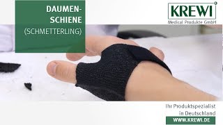 7 Daumenfunktionsschiene Schmetterling  Rhizarthrose  Ergotherapie [upl. by Ahsyle]