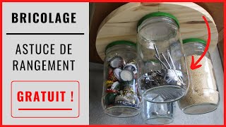 Astuce de rangement pour latelier  GRATUIT ET PRATIQUE [upl. by Doty325]