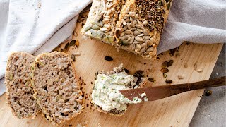 4 INGREDIENTS GLUTENFREE BREAD RECIPE  Vegan [upl. by Azaleah]