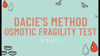 Osmotic Fragility Test Demonstration  Dacies Method [upl. by Hakilam]