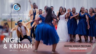 Nigel amp Krinah Bridal Entrance AFRICAN WEDDING DANCE [upl. by Doerrer]