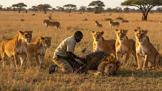 He Freed a Lion from Barbed Wire What the Lions Do Next Will Leave You Speechless [upl. by Valley]