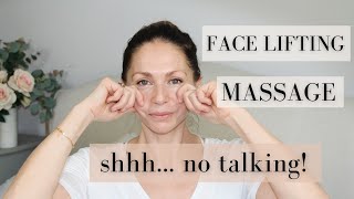 Face lifting massage Abigail James NO TALKING [upl. by Llorrad]