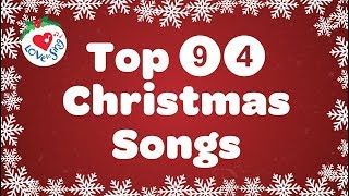 Top 94 Christmas Songs and Carols Playlist with Lyrics 🎅 [upl. by Ahsenek]