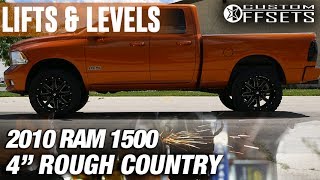 Lifts amp Levels 2010 Ram 1500 4quot Rough Country Lift [upl. by Llenrrad]