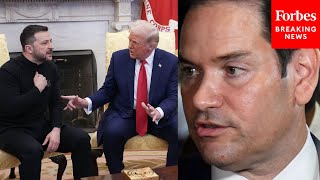 You Dont See All The Things That Led Up To This Rubio Defends Trump After Clash With Zelensky [upl. by Carola587]