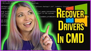 Update Drivers From CMD  Creating a Recovery Drive For Windows 10  Clean Reinstall Pt 3 [upl. by Garald]