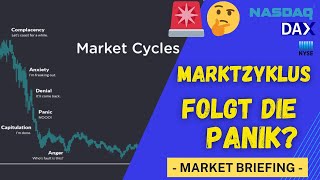 📈 Entscheidung im Marktzyklus Kommt der PanikAbverkauf  DAX Nasdaq Dow Jones  Analyse [upl. by Cosetta]