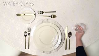 How To Set A Proper Formal Table Setting [upl. by Jenifer]