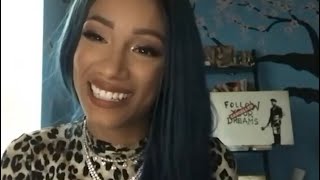 Sasha Banks interview with Token CEO 040821 [upl. by Enegue453]