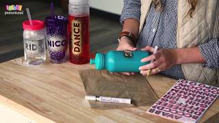 Personalized Water Bottles  Easy DIY [upl. by Aveline]