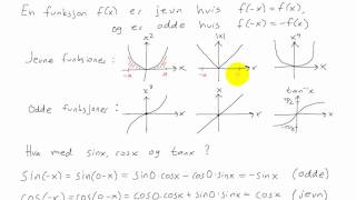 Matematikk R2  033  Jevne og odde funksjoner [upl. by Yung413]