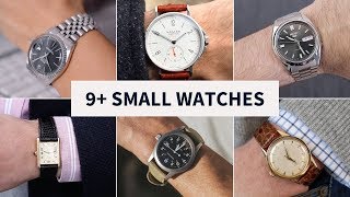 9 Great Watches for Small Wrists Under 40mm  Seiko Rolex Hamilton and MORE [upl. by Cand282]