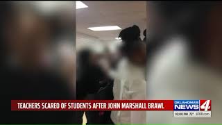 Caught on Camera Fight at OKC middle school injures teacher [upl. by Zeret]