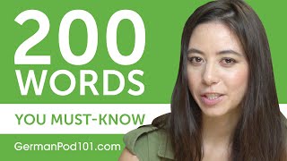 200 Words Every German Beginner MustKnow [upl. by Dosh]