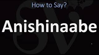 How to Pronounce Anishinaabe CORRECTLY [upl. by Imoyn]