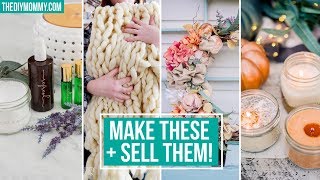 10 Crafts to MAKE amp SELL  The DIY Mommy [upl. by Ardnama459]