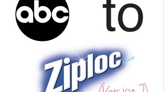 Zellers Alphabet Song with Logos from ABC to Ziploc [upl. by Anaibib165]