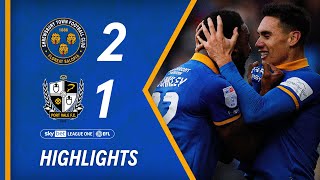 Shrewsbury Town 21 Port Vale  2324 highlights [upl. by Atsirc164]