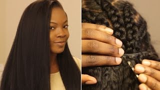 How to Put in a Sew In Weave on Yourself Most Natural Looking [upl. by Lily]