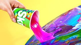 MESSY YET BEAUTIFUL PAINTING TECHNIQUE FOR KIDS [upl. by Gnihc]